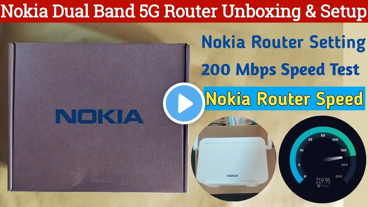 Nokia Dual Band 5G Router Unboxing & Setup | Speed Test | Nokia Router Setting