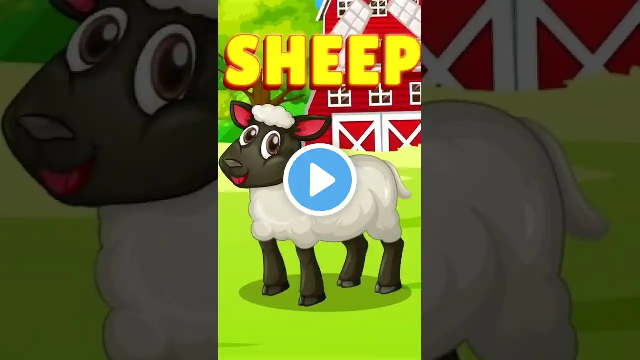 What Animal Am I? Farm Animal Sound Songs | Kids Learning Videos #shorts