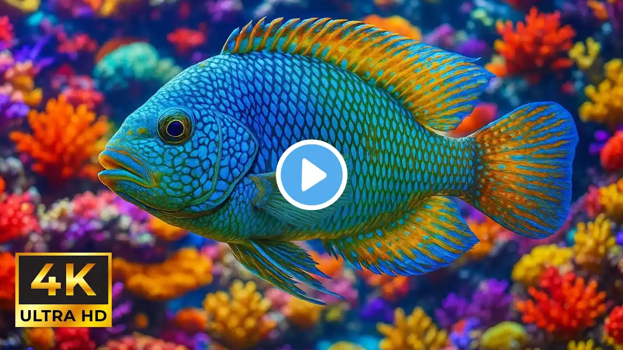 Tranquil Reef Nights | Ocean TV Background Loop in 4K UHD Live Wallpaper