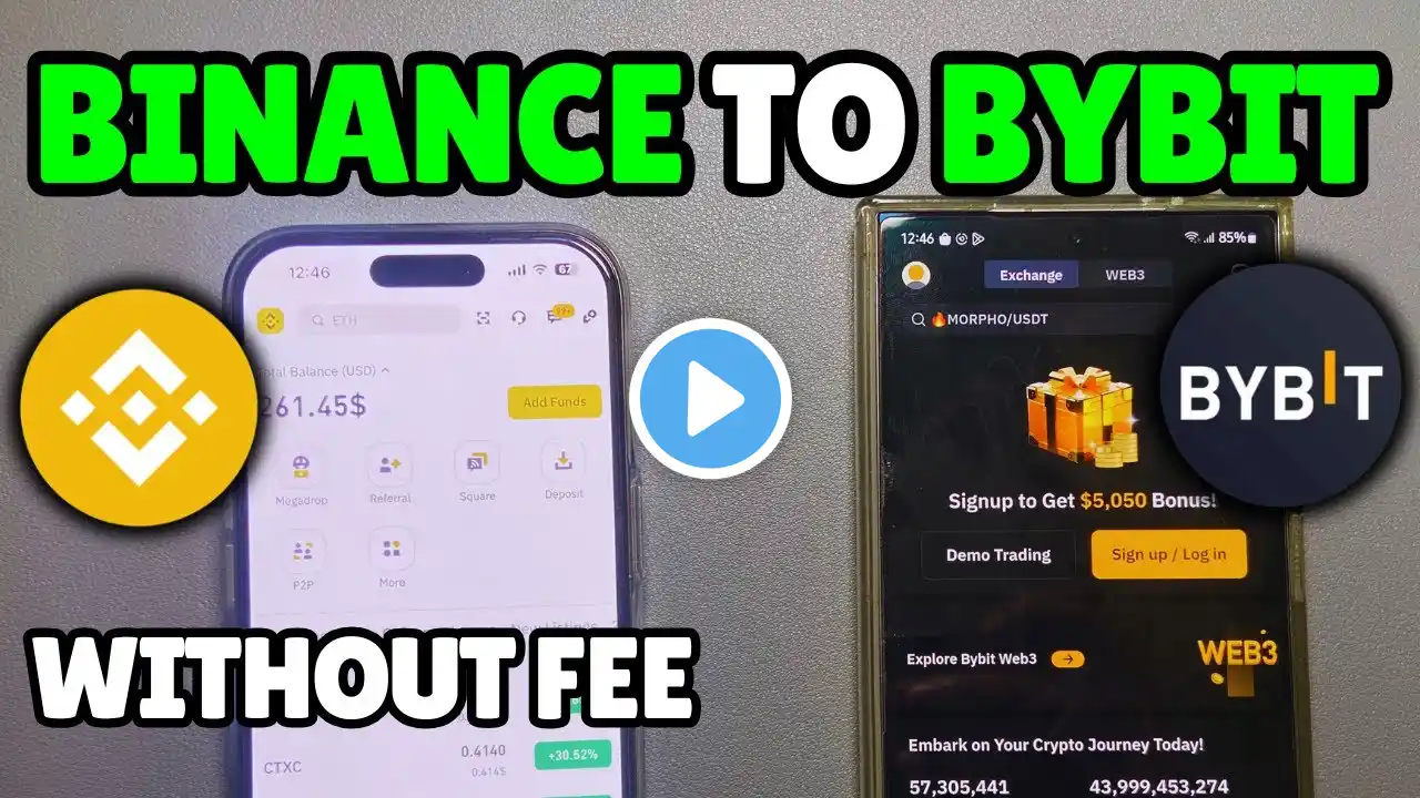 how to transfer crypto Binance to Bybit without fee (2025 UPDATED)