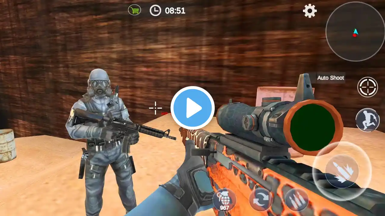 Zombie 3D Gun Shooter- Real Survival Warfare - Android Game Gameplay Part 55