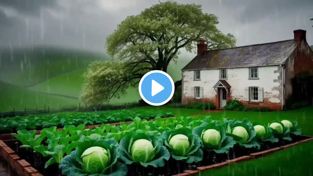 The best rain brings deep sleep - The sound of soft rain on the zinc roof of the farm