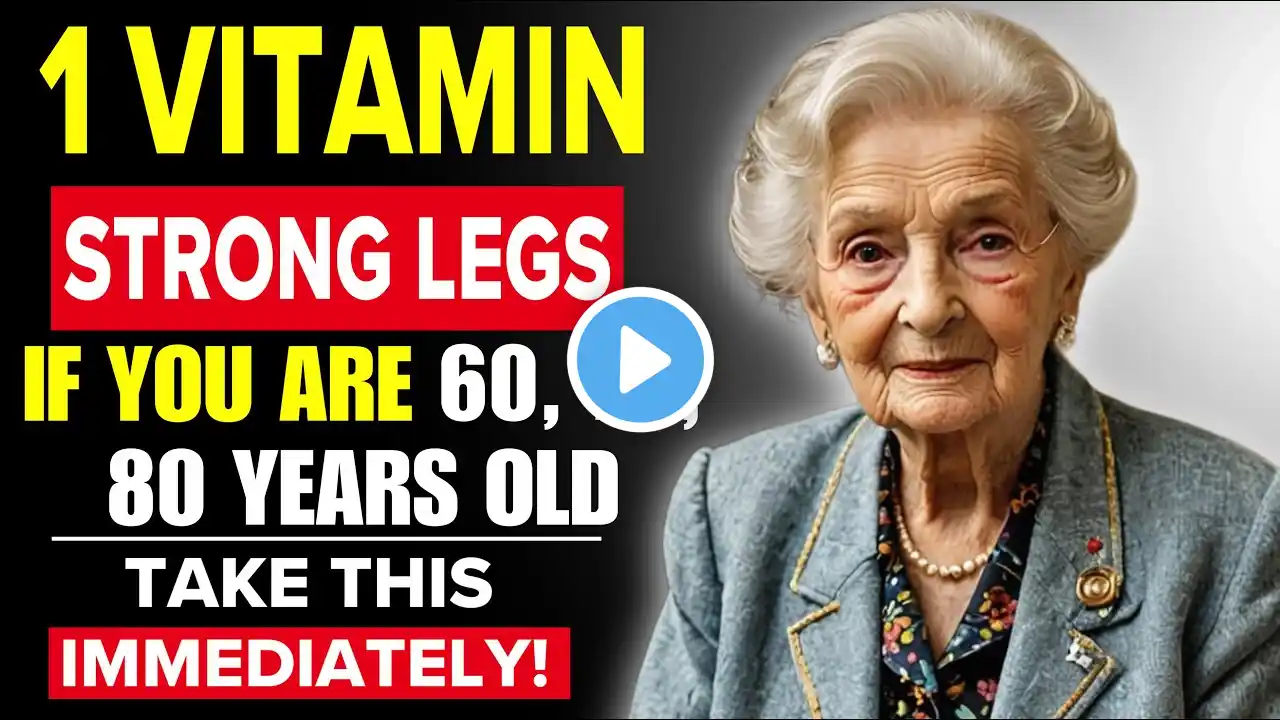 Just 1 Essential Vitamin to Keep Your Legs Strong in old age Even at 94! Senior Health, Elderly