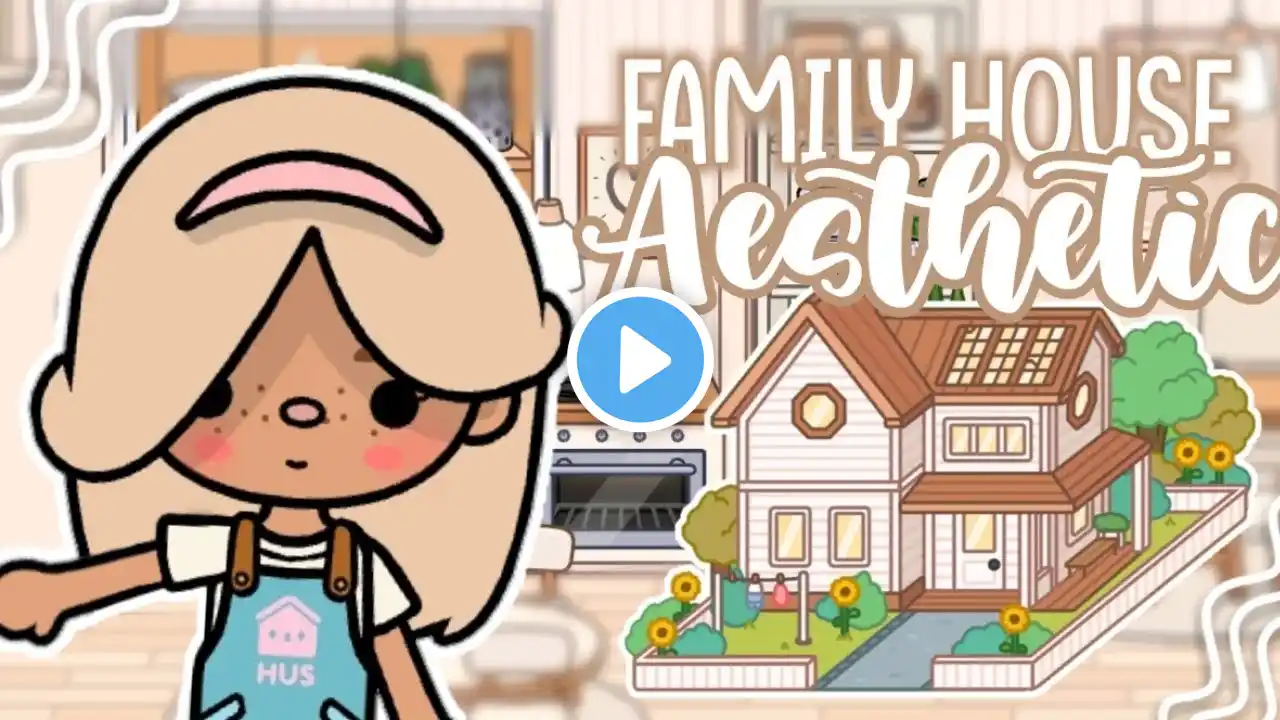 Aesthetic Family House🤍 [aesthetic house design] Toca Life World🌏