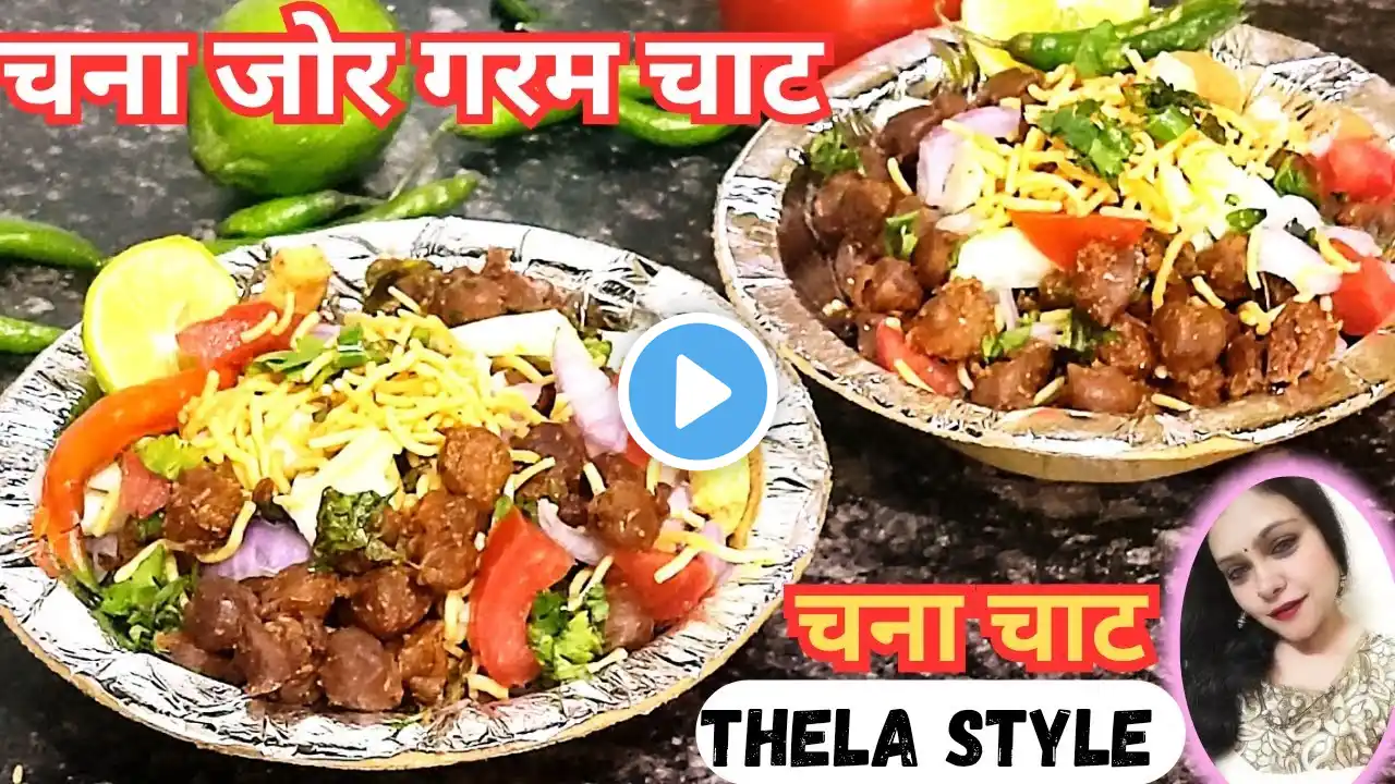 जब मन करे कुछ चटपटा खाने को पर स्वस्थ भी|Delhi Famous Thela Style Chana Chat|Channa Jor Garam Chaat