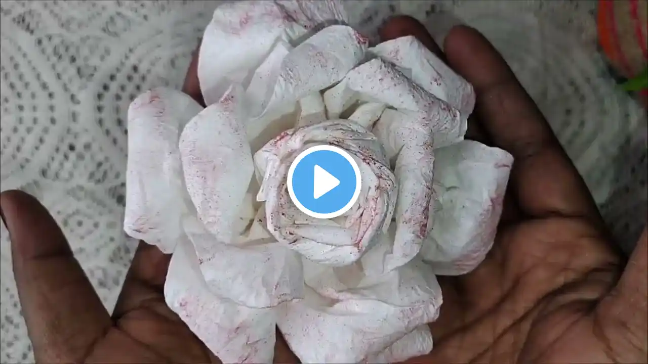 2 Easy Flower Making with Tissue Paper | Tissue Paper Craft |