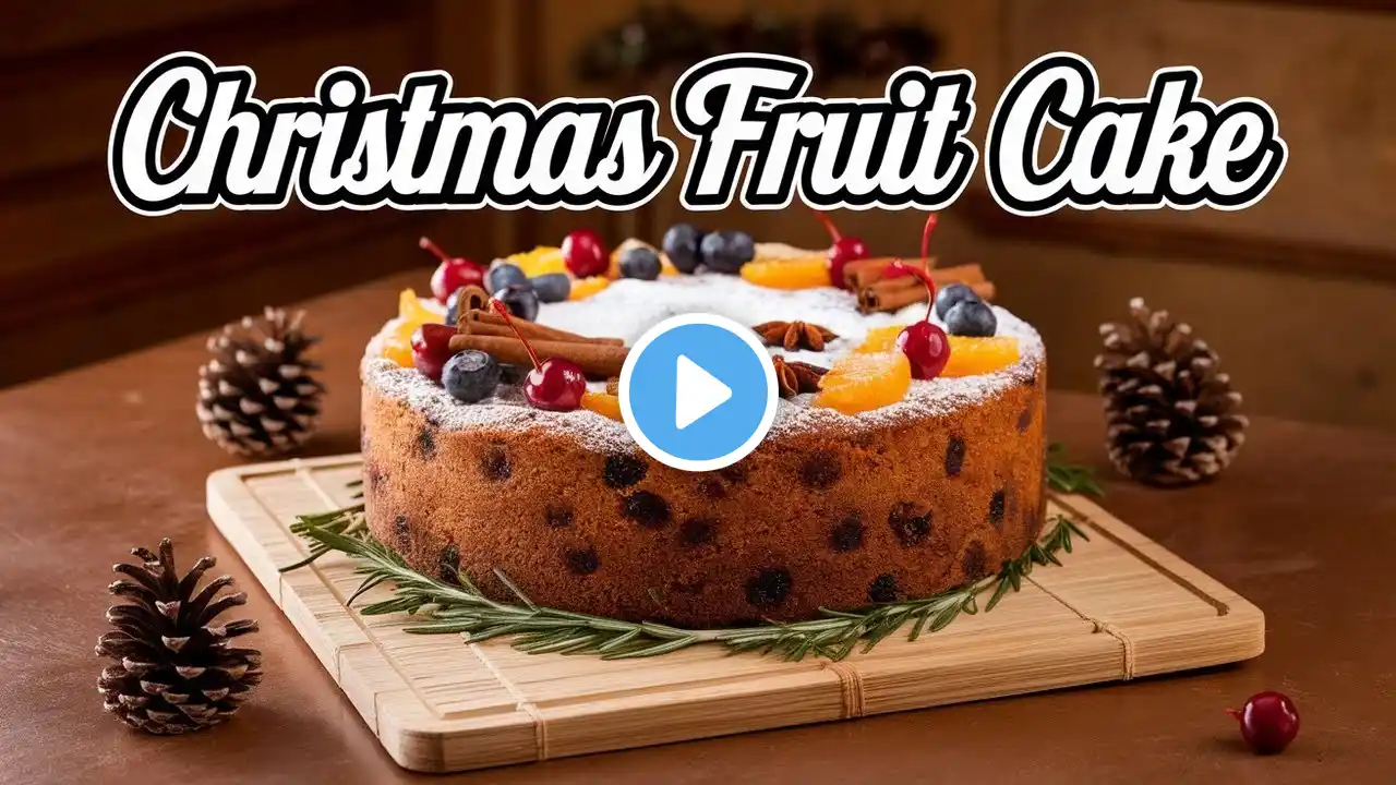 RUM-SOAKED Fruit Cake Recipe for Christmas | Ultimate Moist Christmas Fruit Cake