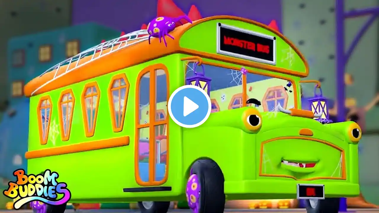 Halloween Wheels On The Bus, Spooky Rhyme And Kids Song