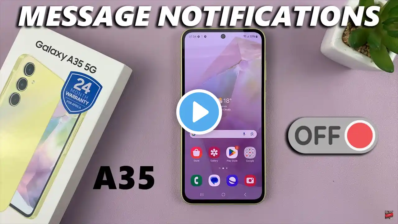 How To Disable Text Message Notifications On Samsung Galaxy A35 5G