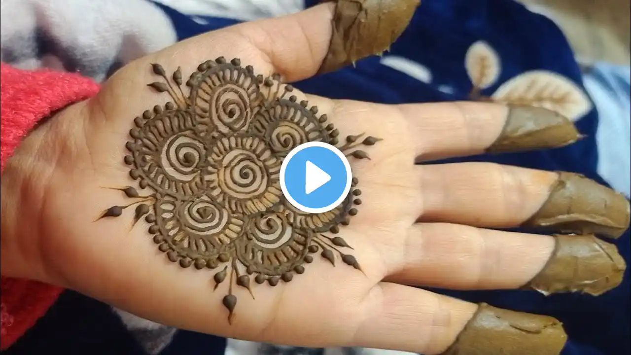 Simple rangoli mehndi design || Beautiful mehndi designs || Trending mehndi designs