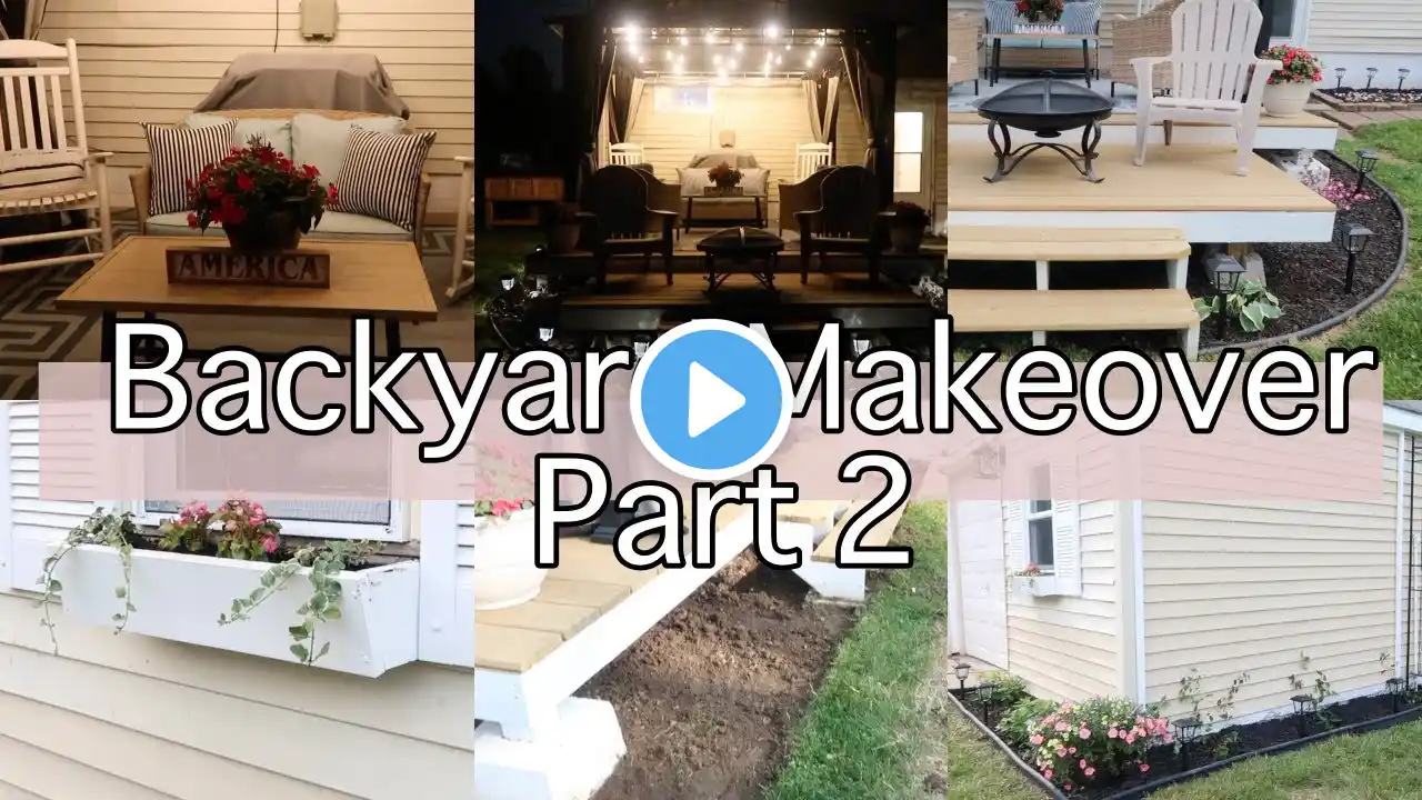 BACKYARD MAKEOVER PART 2 | DIY 🪴