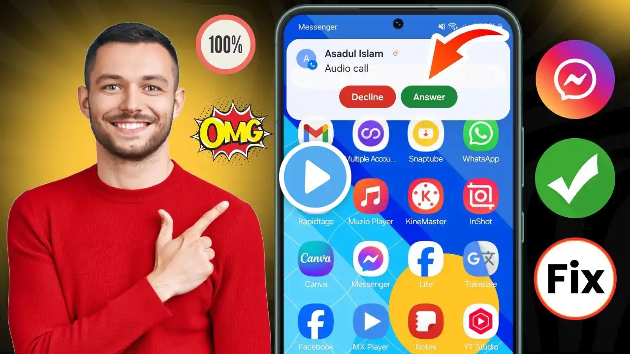 How to fix messenger incoming call not showing on screen (2025)