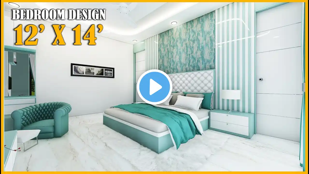 Master Bedroom Interior Design | 12 x14 feet #bedroomdesign #interiordesign #bedroom #bedroomdecor