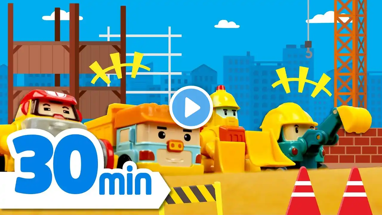 Special Heavy Equipment songs│30 Min│Go! Go! Construction Team + | Robocar POLI - Nursery Rhymes