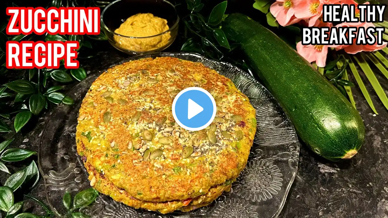 Zucchini Oats Chilla Recipe | Chickpeas Oats pancake’s | Healthy Breakfast Recipe | LOSE 15KG 😱