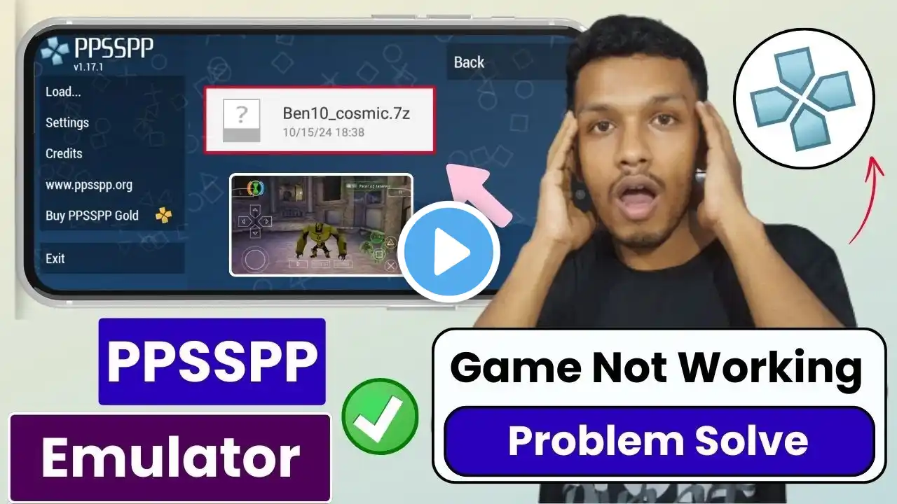 Ppsspp game not working | how to extract ppsspp game file | ppsspp emulator settings