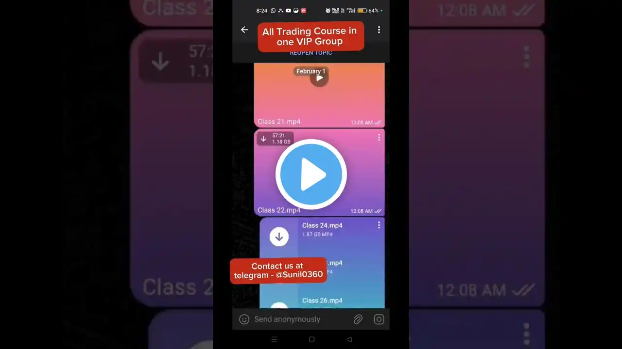 All stock market leaked course telegram free download #trading course #telegram #vipgroup #paidcours
