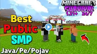 🌪️ New Best Free Public Smp Server For Minecraft 🔥| Java/Pe/Pojav | 24/7 Online | Anyone Can Join ❣️