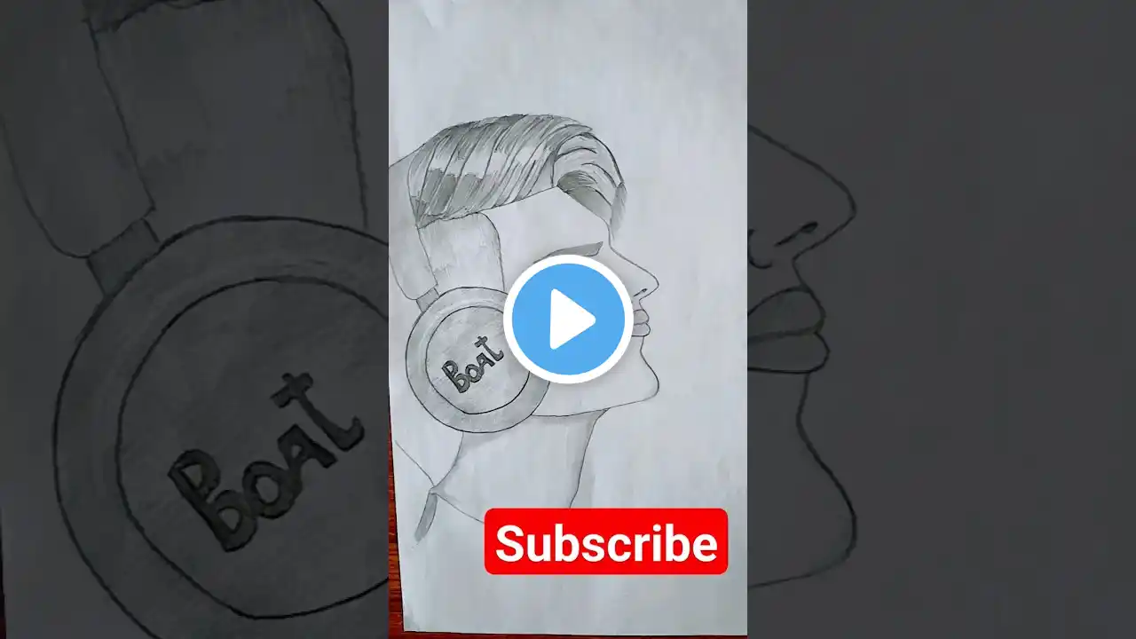 How to draw a boy with headphones || pencil sketch for beginner || #shortvideo ‪@Artbyprince008‬