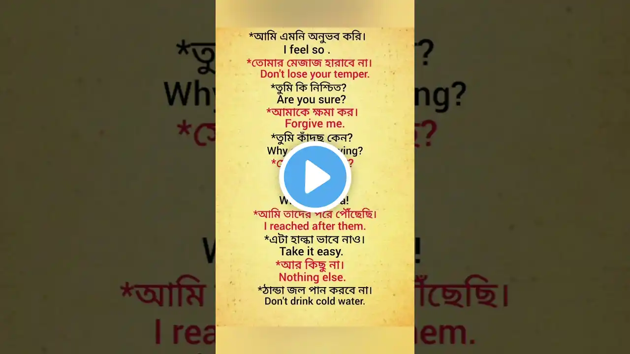 #একদম zero level থেকে ইংরেজিতে কথা বলা শিখুন।#english #shorts