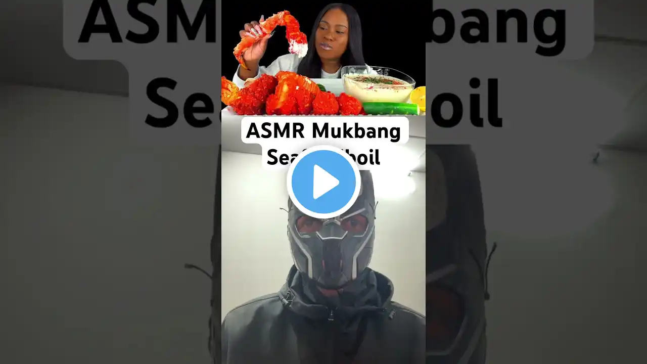 ASMR MUKBANG | Huge King crab seafood boil  #mukbang #seafoodboil #seafood #eatingsounds #food