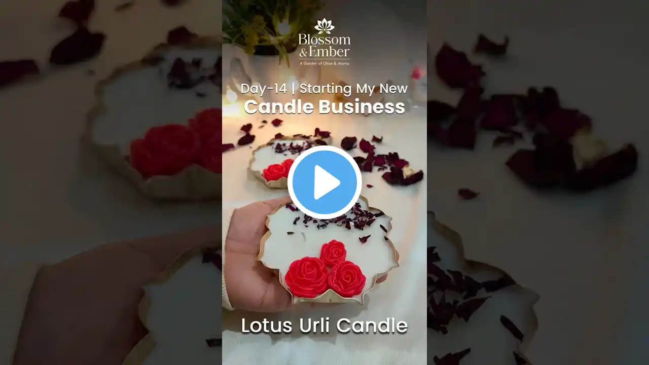 Urli Candle🌸🌷 #shorts #shortsvideo #diy #candlemaking #candle #trending #youtubeshorts #homedecor