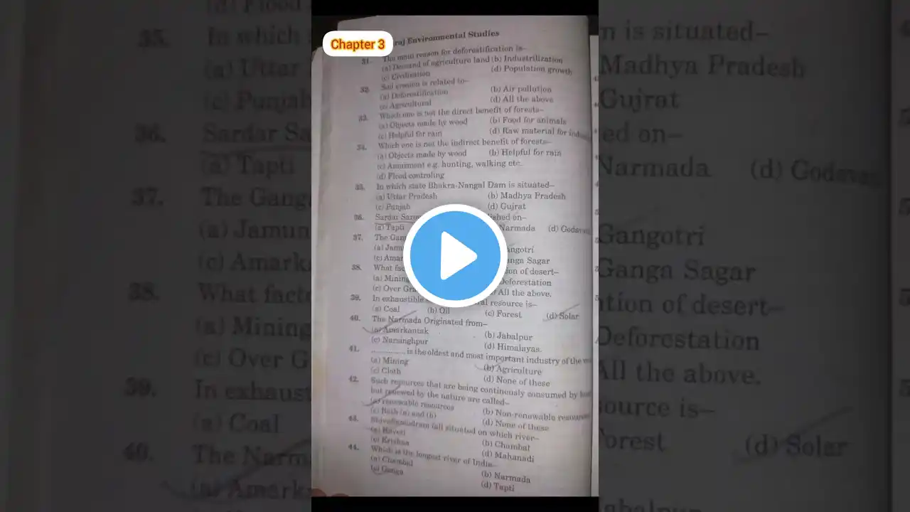 1st Year Most Imp Questions Of Foundation Course Environment | BA BSc BCom etc #shorts #ytshorts