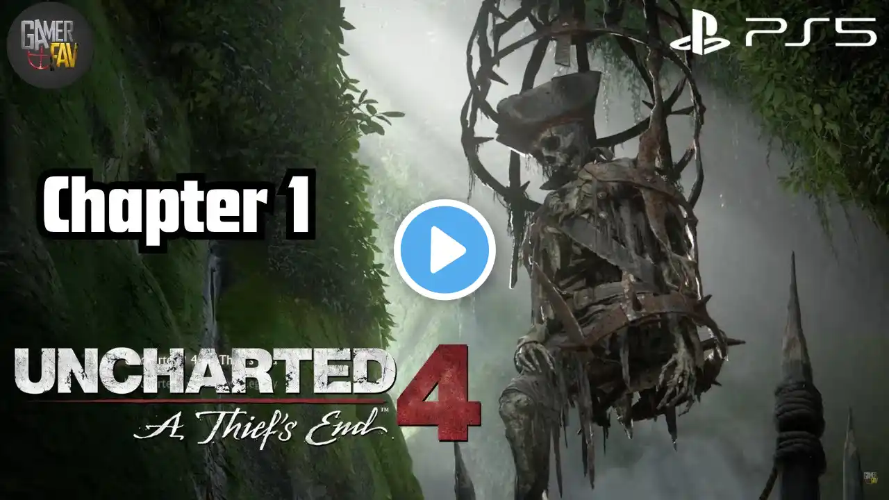 Uncharted 4: A Thief's End Ps5 Version Chapter 1 Full Gameplay Walkthrough No Commentary