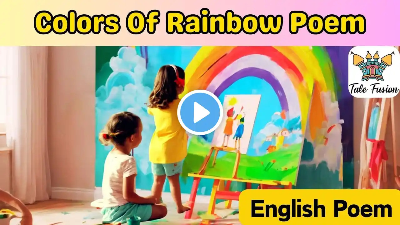 Colors Of Rainbow | Kids Rainbow Poem  | Nursery Rhymes & Kids Songs | English Poem | #kids #poem