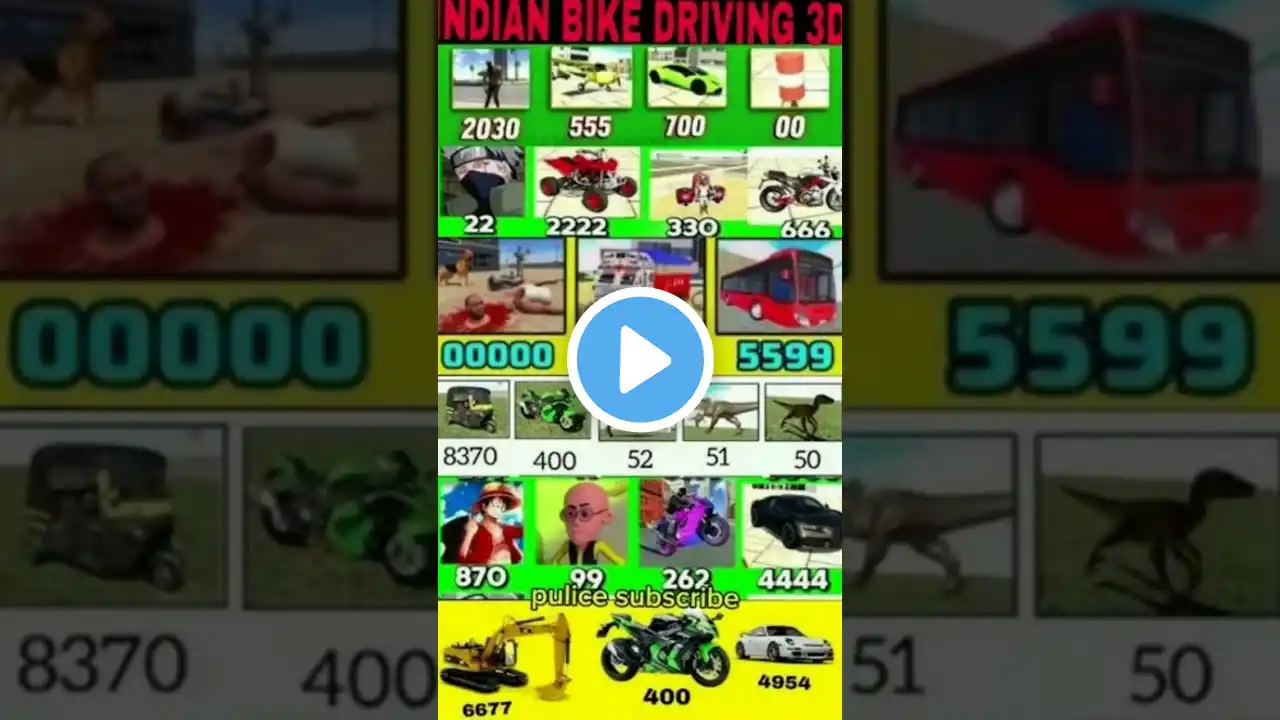 Code Indian Bike Driving 3d#indianbike3D All#ytshorts vidoe 😞 #shortall..