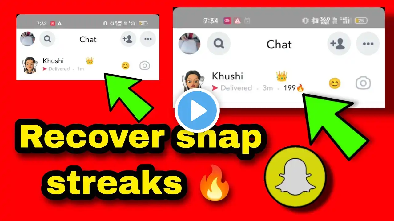 Snapchat streaks wapas kaise laye | how to recover Snapchat streak | how to get Snapchat streak