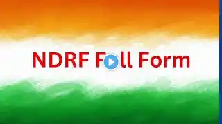 NDRF Full Form #NDRF #NDRFmeaning #NDRFFullForm