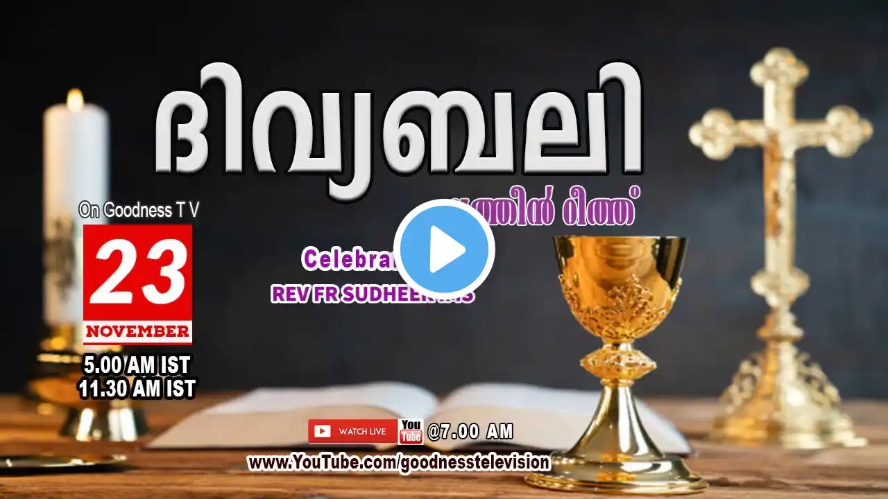 HOLY MASS | LATIN MASS | 23 NOV 2022 | REV FR SUDHEER IMS | വിശുദ്ധ കുർബാന | GOODNESS TV