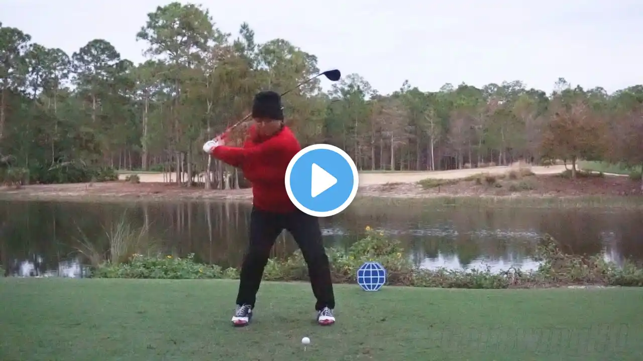 CHRISTINA KIM - FACE ON DRIVER SWING REGULAR & SLOW MOTION TIBURON GOLF COURSE 2014 CME 1080p HD