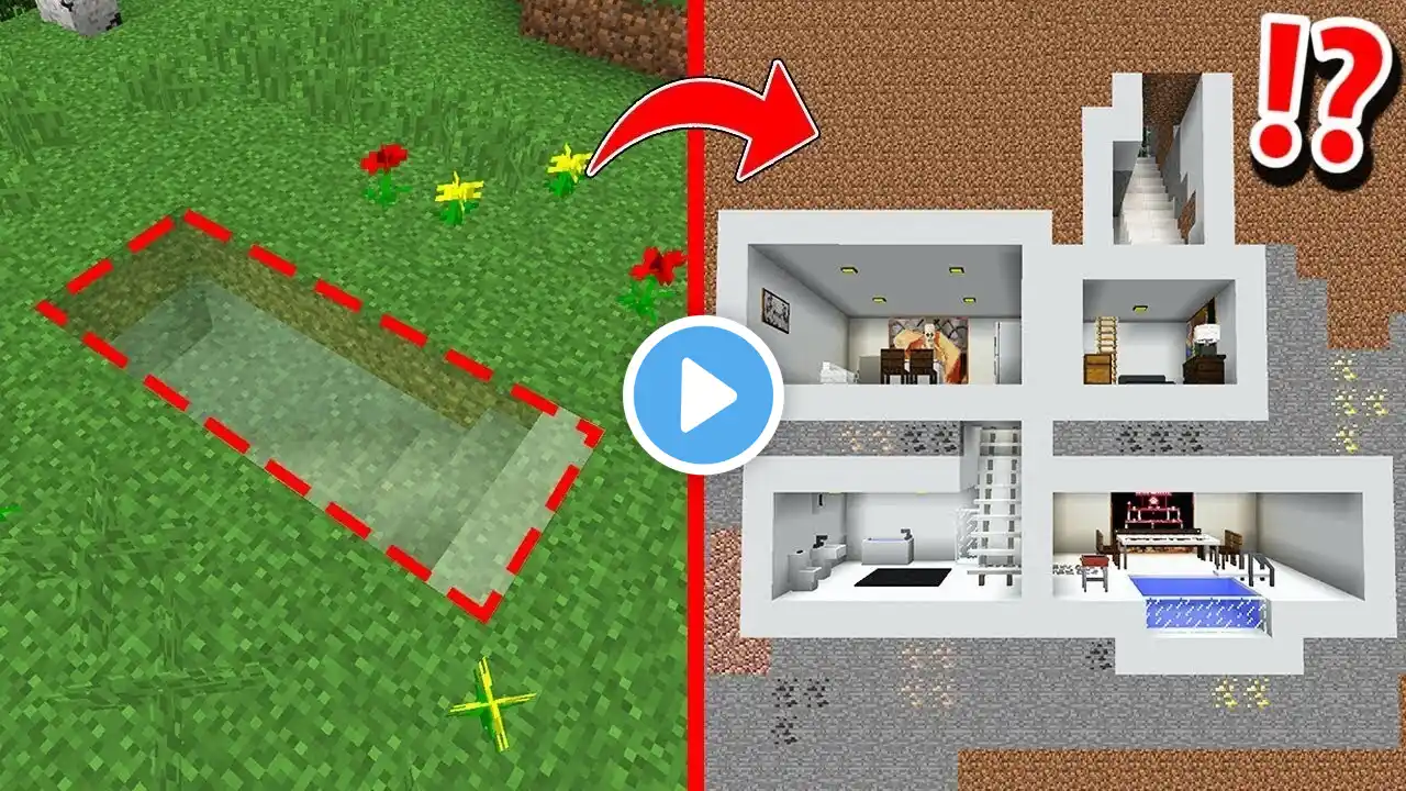 How To Build An UNDERGROUND Base In Minecraft