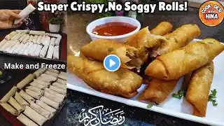 Vegetable Spring Rolls, Make and Freeze,Ramzan Special Recipe by Cook Desi With Hina