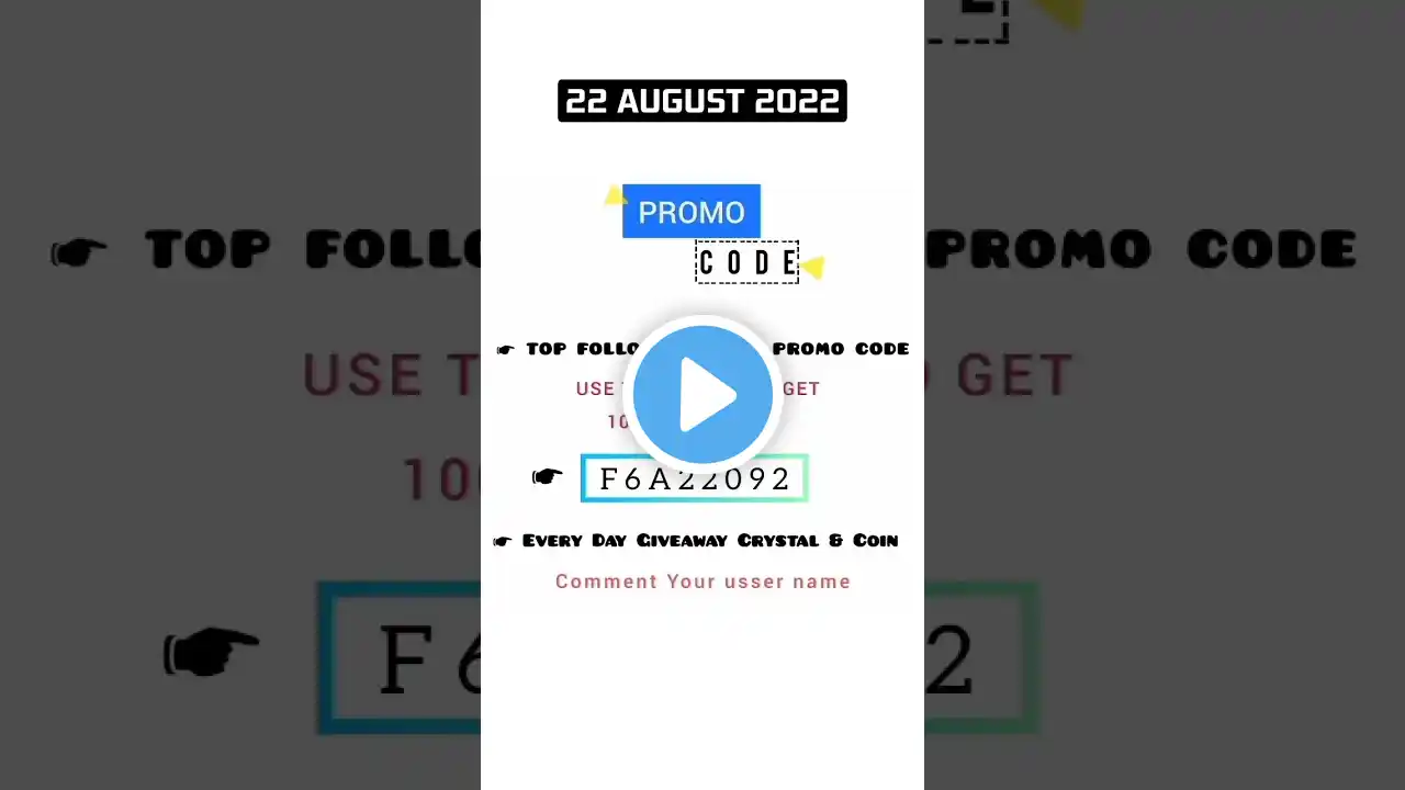 25 August Promo code And Coupon Code|Top Follow Promo Codes| Today's New Promo code | 1001%Guarantee