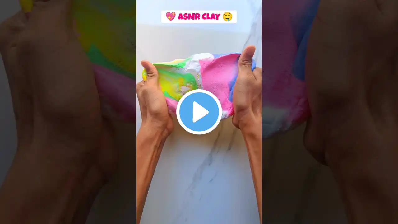 🤯Relaxing CLAY ASMR 🤤💖 #shorts #clay #slime #asmr #satisfying #ytshorts #youtubeshorts #viralshort