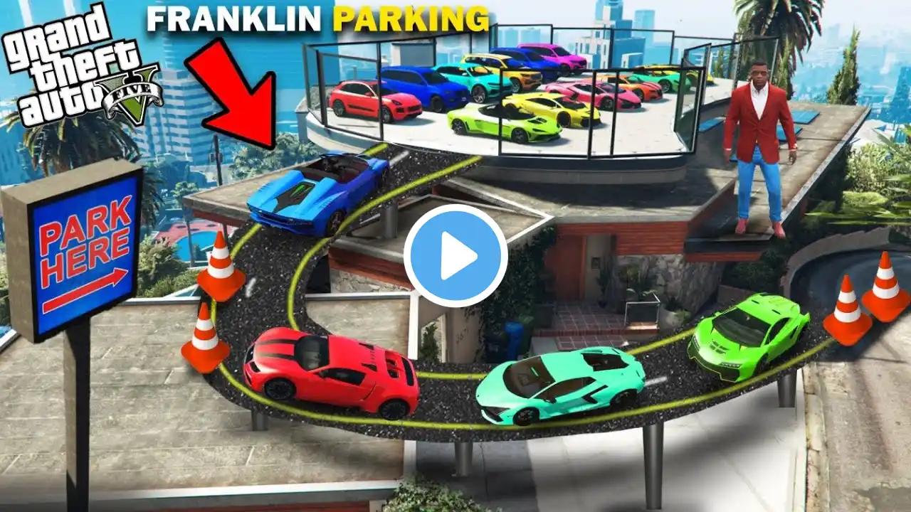 GTA 5 : Franklin Build 2 Floor Parking Area For Supercars in GTA 5 ! (GTA 5 mods)