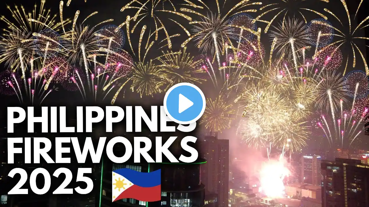 SHOCKED! Philippines FIREWORKS is THE BEST! 🇵🇭 New Year 2025