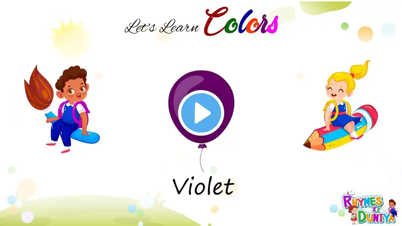 Fun & Easy: Learn Color Names for Kids with Fun Cartoons! Color Adventure! Learn Colors with Songs