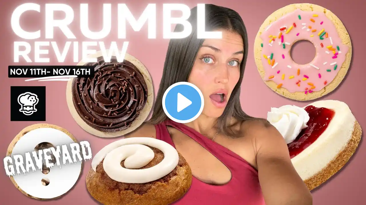 Trying ALL 8 of Crumbl's NEW cookies!! Pink Donut, Chocolate Cupcake and MORE!!