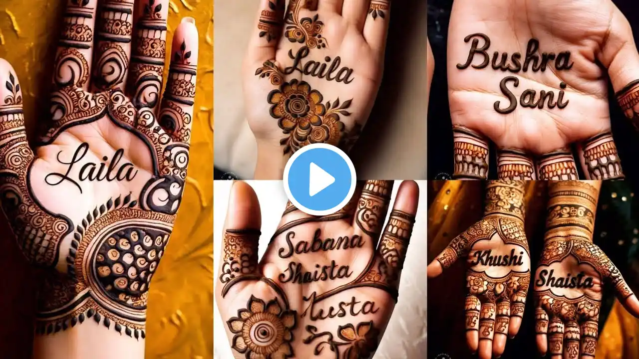 Name mehndi design bridal || name mehndi design || mehndi tattoo design