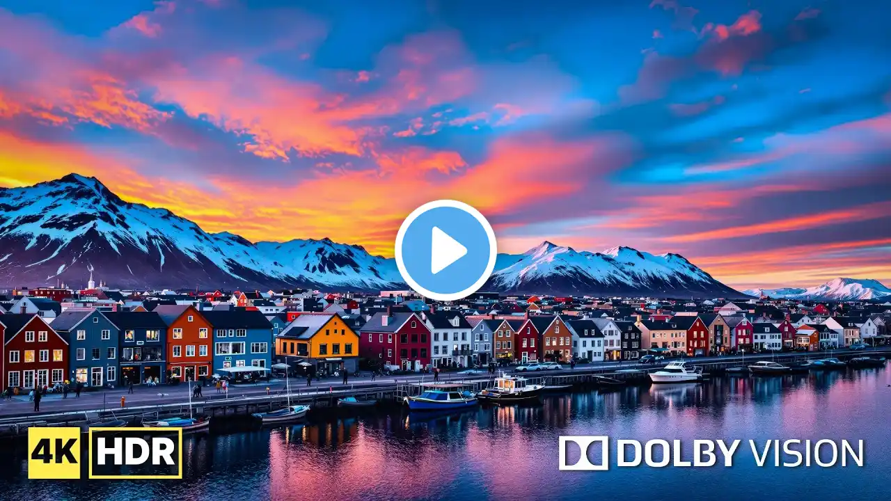 Cinematic Greenland in 4K UHD Dolby Vision - Scenic Relaxing Film with Calming Music (masterpiece)