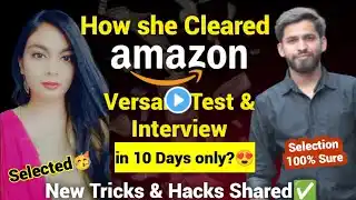 😍How To Crack Amazon VCS Interview ? Amazon VCS Assessment Test? How she Cracked in 1st Attempt?