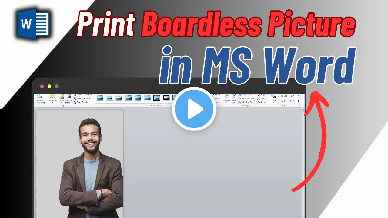 How To Print To Edge Of Document In Microsoft Word | Print Borderless Photo