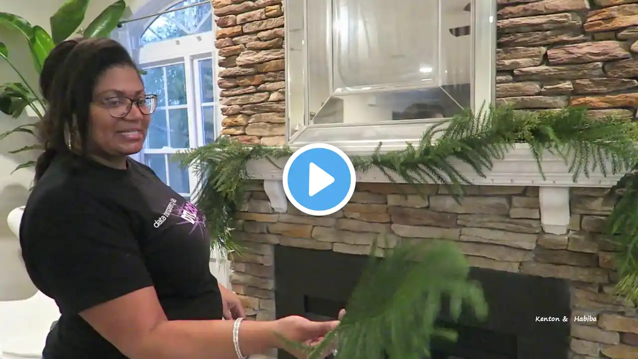 CHRISTMAS TREE and MANTEL DECORATING 2019 #CHRISTMAS #decoratewithme #howto