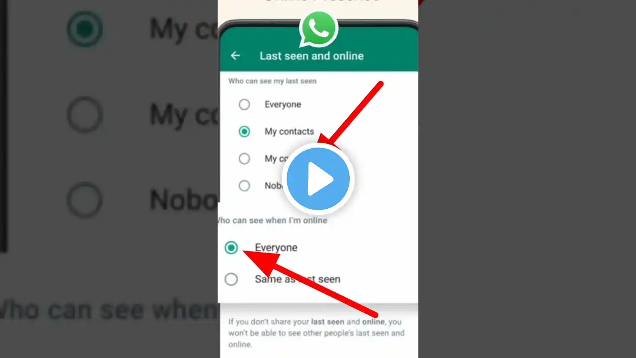 WhatsApp Status hide setting | hide WhatsApp status | #whatsapp