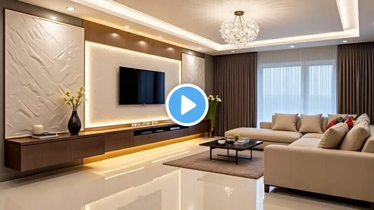 100 Trendy Modern Living Room Design Ideas 2025 | TV Wall Design & Stylish Home Interior Trends
