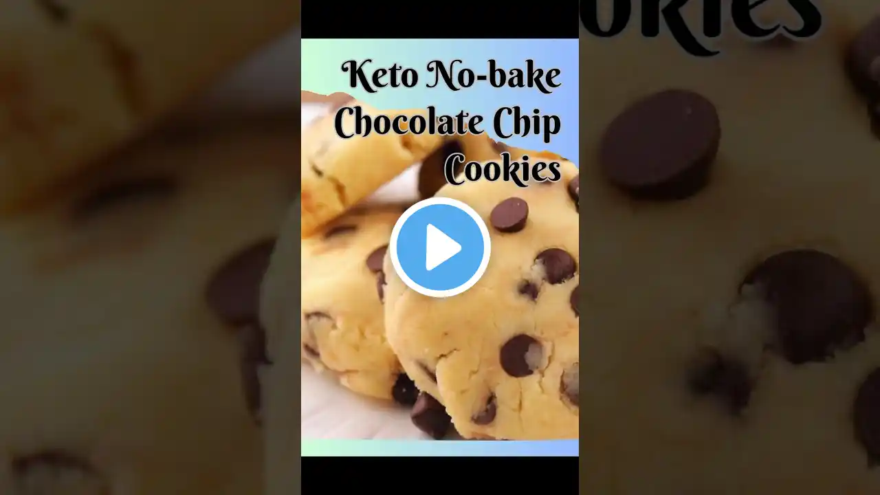 Keto Recipe Series #9: No-bake Chocolate Chip Cookies #shorts